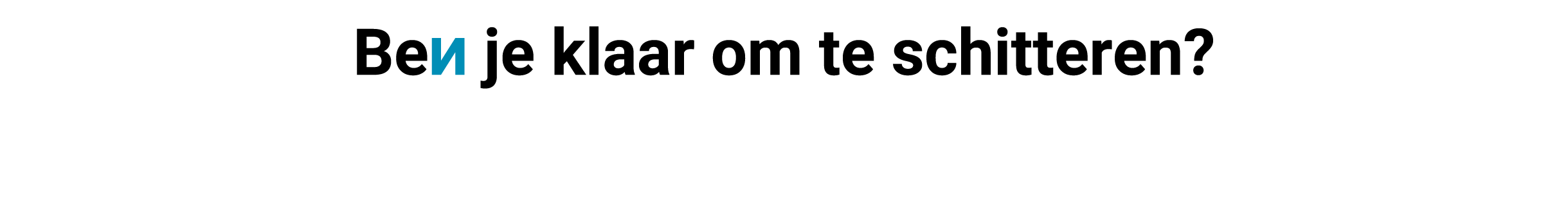 Klaar om te schitteren - logo